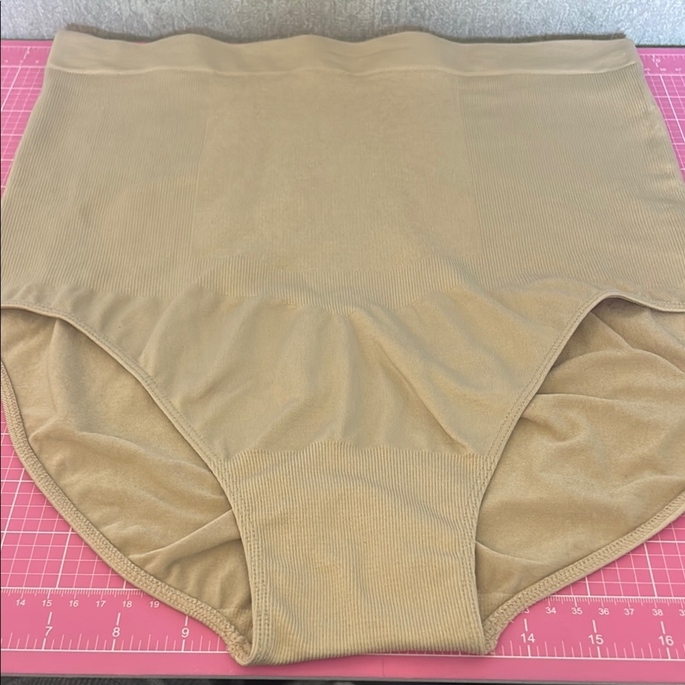 High-Waisted Tan Shapewear Brief size XXXXL